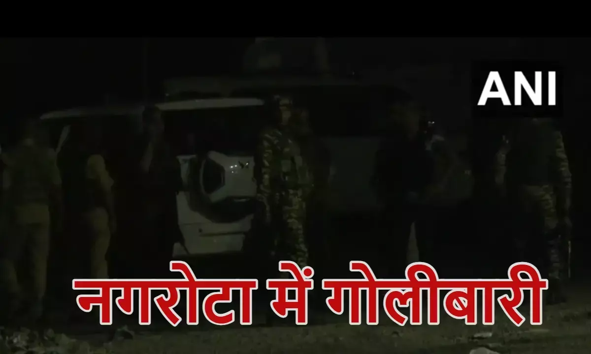 जम्मू-कश्मीर के नगरोटा में गोलीबारी, भारतीय सेना का जवान जख्मी