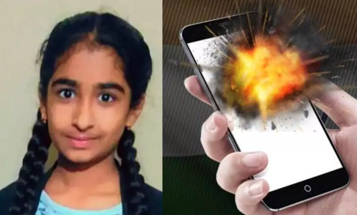 मोबाइल में तेज धमाके के साथ ब्लास्ट, इंदौर में 9वीं की छात्रा की मौत मोबाइल में तेज धमाके के साथ ब्लास्ट, इंदौर में 9वीं की छात्रा की मौत