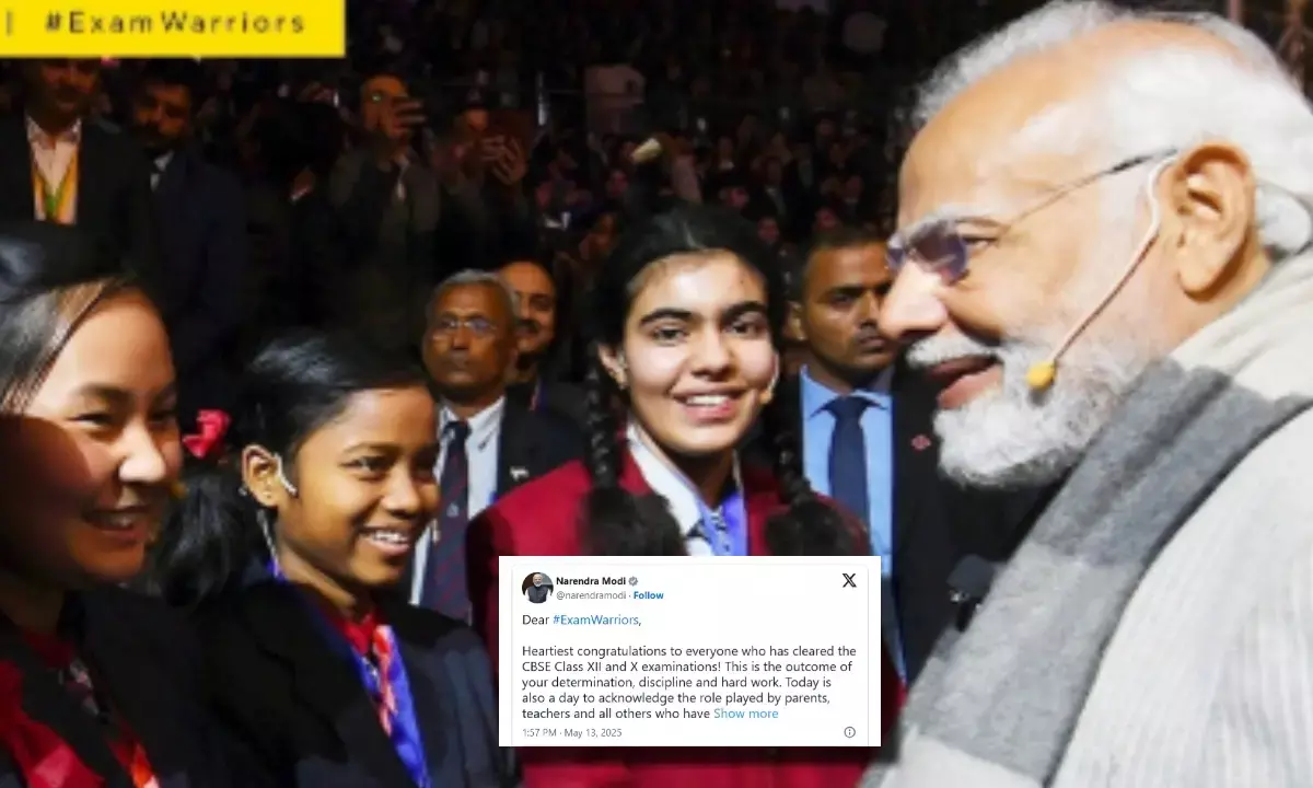 PM मोदी ने एग्जाम वॉरियर्स को दी बधाई, X पर लिखा छात्रों के लिए खास पोस्ट