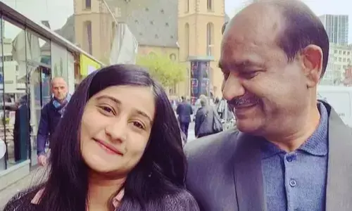 Lok Sabha Speaker Om Birla and his daughter Anjali Birla
