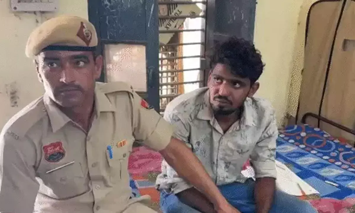 चरखी दादरी में पुलिस मुठभेड़ में पकड़ा हत्यारोपी, सुसाइड की कोशिश की