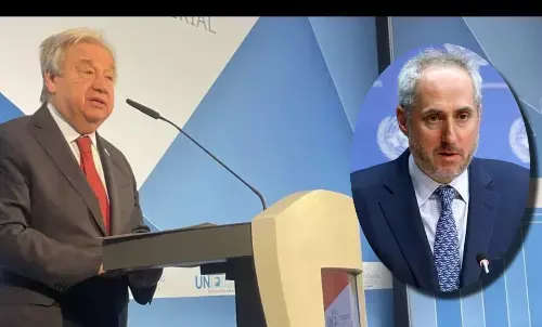 UN Secretary-General, Antonio Guterres spokesperson Stephane Dujarric