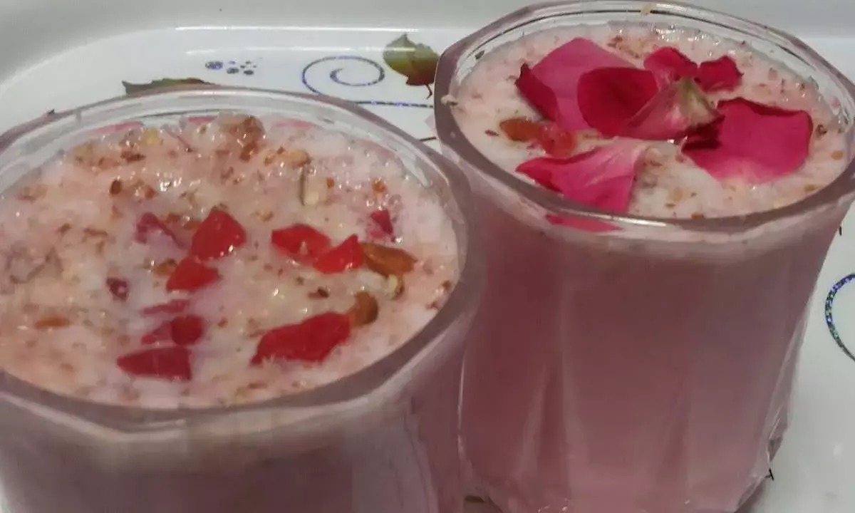gulkand sharbat recipe