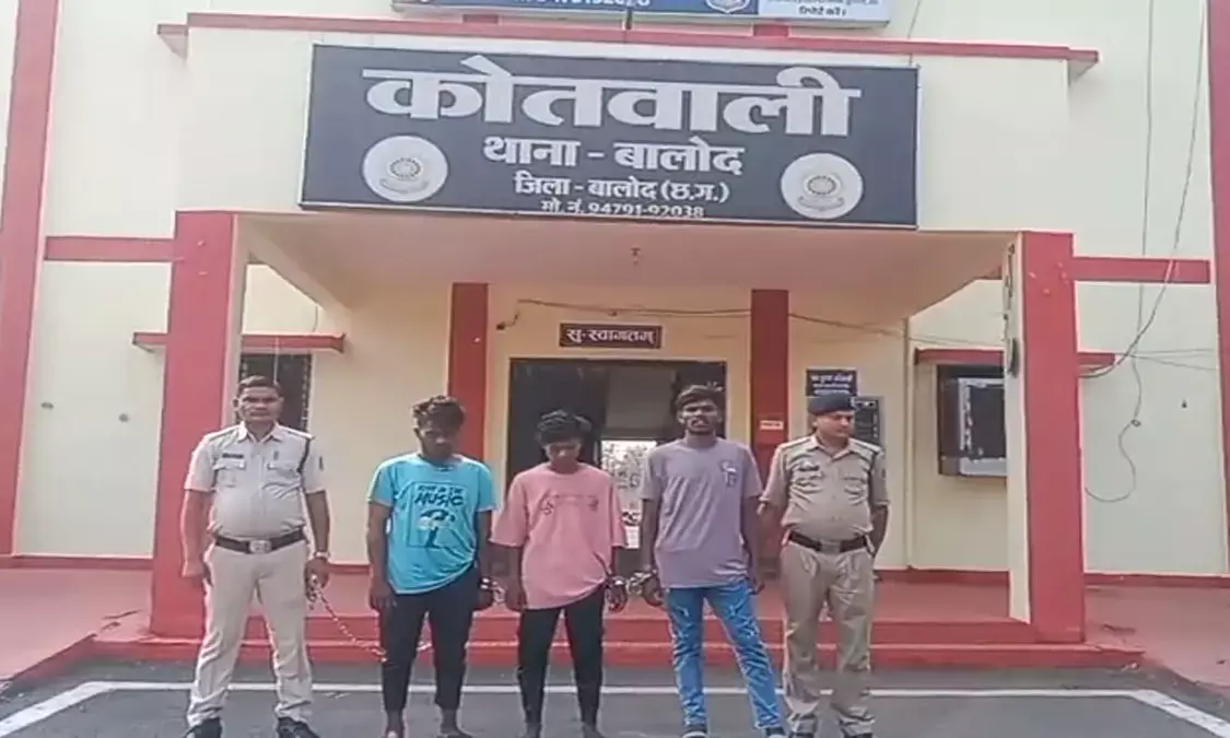 शराब पीने के लिए वारदात को दिया अंजाम, तीन गिरफ्तार