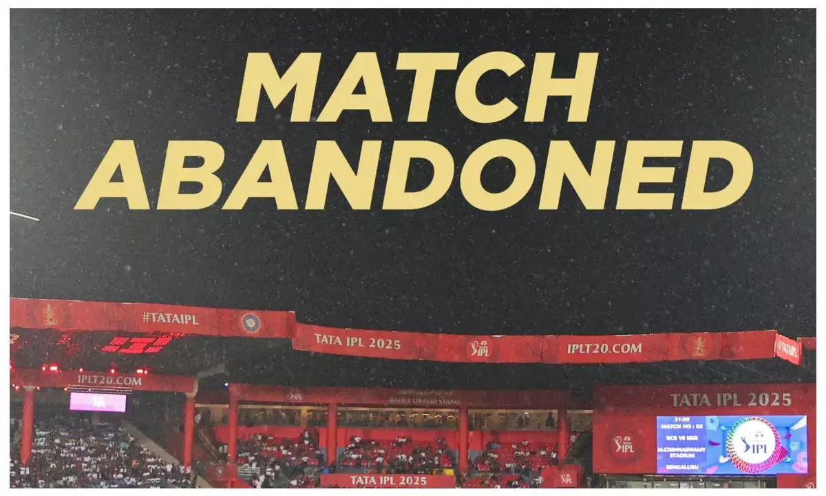rcb vs kkr match abandoned