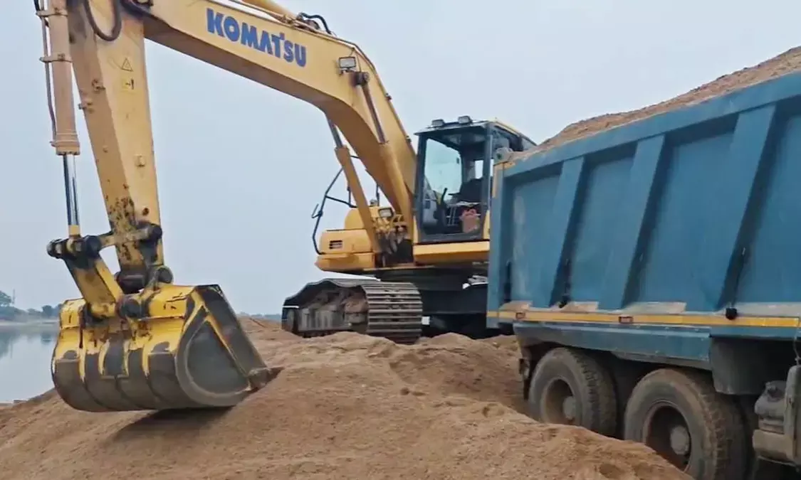Illegal sand mining