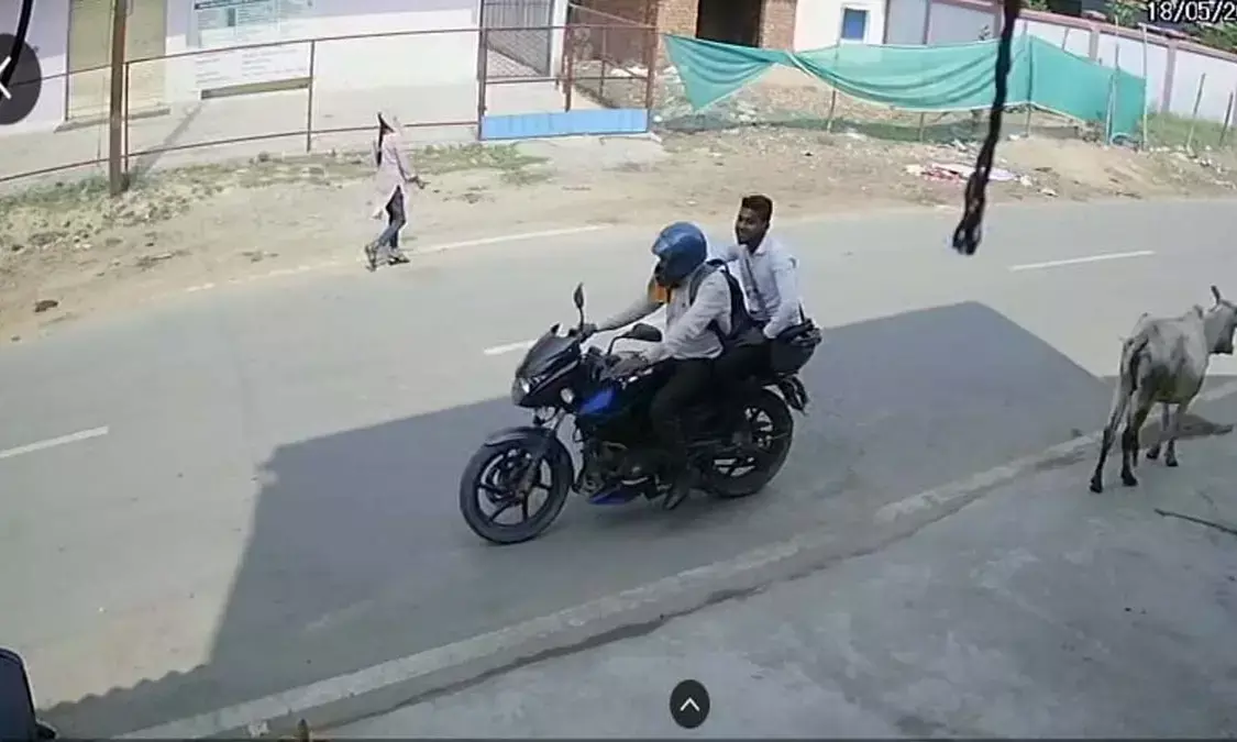 Two accused caught on CCTV