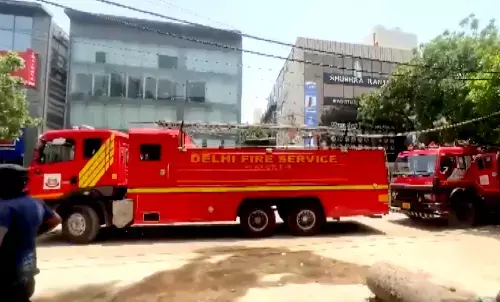 Fire breaks out at a coaching centre in Rajendra Nagar