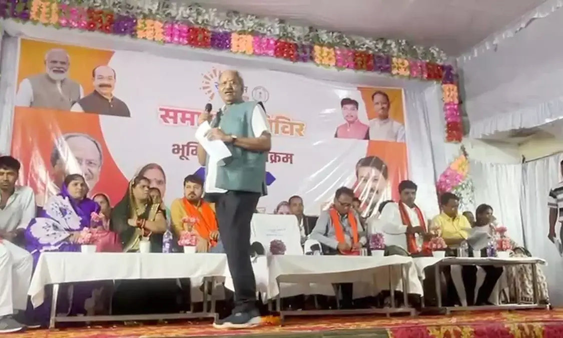 Kharora solution camp MP Brijmohan Agrawal