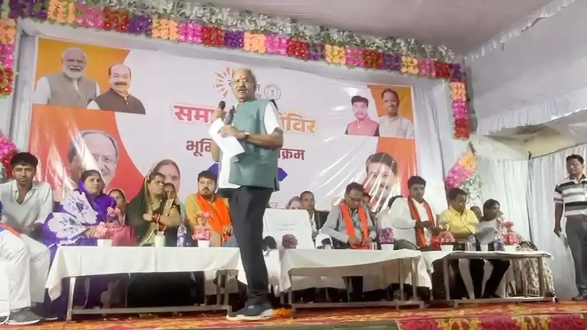 Kharora solution camp MP Brijmohan Agrawal