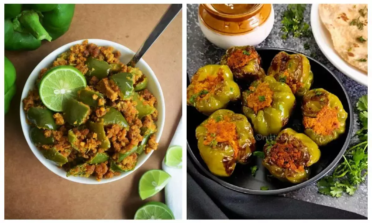 डिनर को टेस्टी बना देगी बेसन शिमला मिर्च की सब्जी, स्वाद ऐसा कि सब पूछेंगे रेसिपी