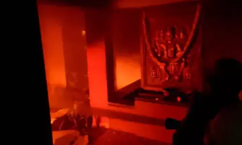 Huge fire in doctors house