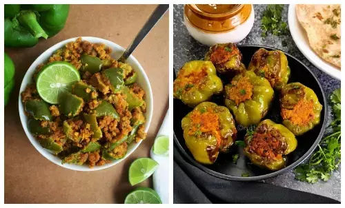 डिनर को टेस्टी बना देगी बेसन शिमला मिर्च की सब्जी, स्वाद ऐसा कि सब पूछेंगे रेसिपी