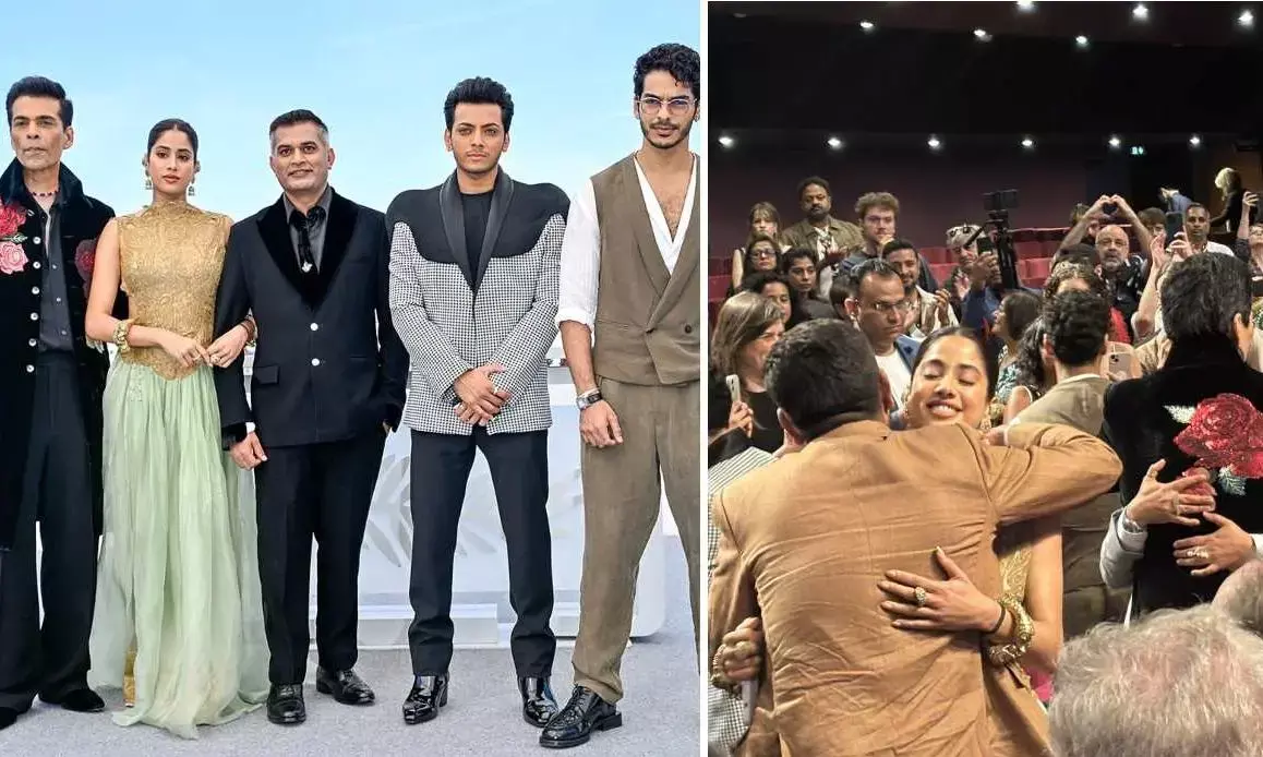 Cannes 2025: Janhvi Kapoor, Karan Johar emotional after Homebound gets standing ovation, Video