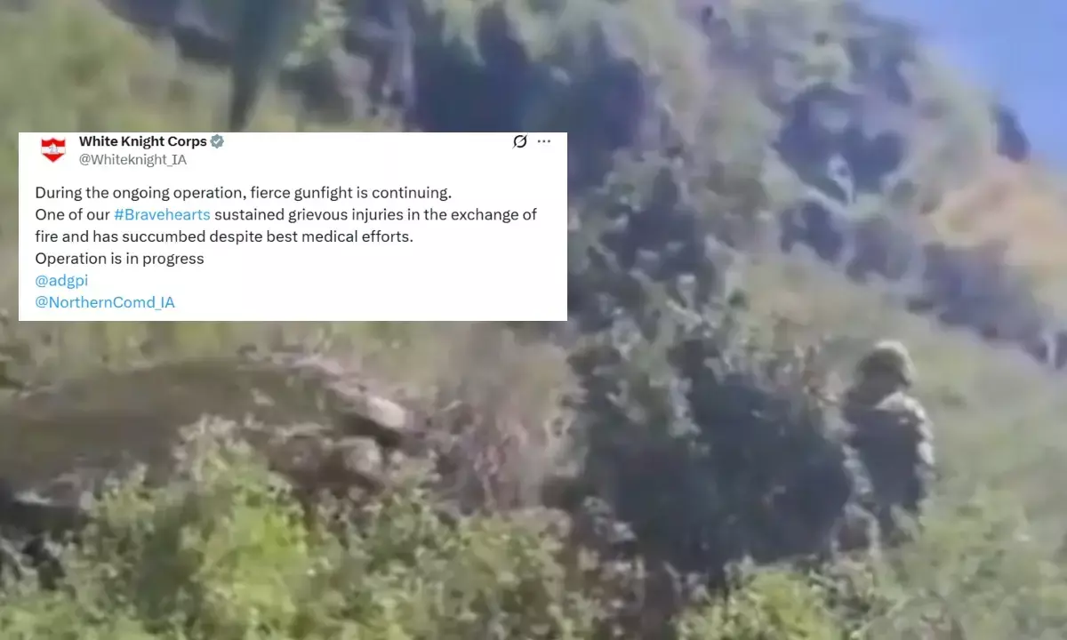 किश्तवाड़ में आतंकियों के साथ मुठभेड़ में एक जवान शहीद, ऑपरेशन त्राशी जारी