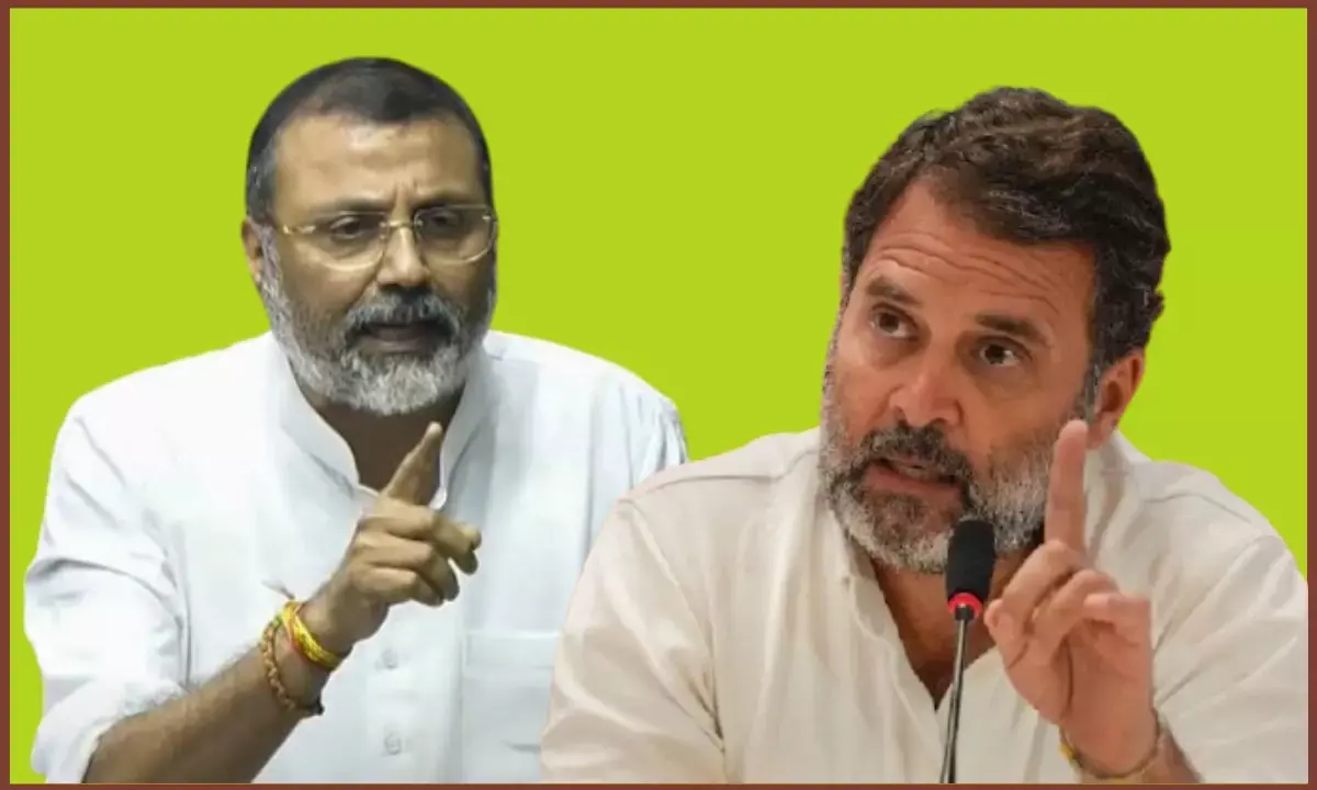 निशिकांत दुबे ने राहुल गांधी को समझाया 1991 वाला समझौता, कांग्रेस पर देशद्रोह का आरोप