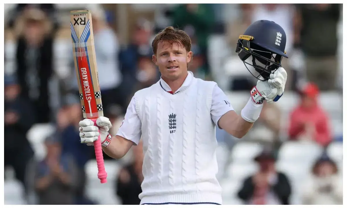 Ollie pope century record