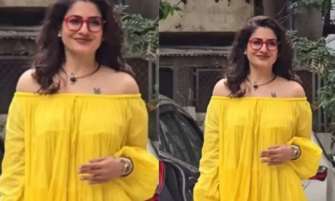 एक्ट्रेस रवीना टंडन के समर फैशन ने यंग जनरेशन को छोड़ा पीछे, पीली ड्रेस में ढाया कहर