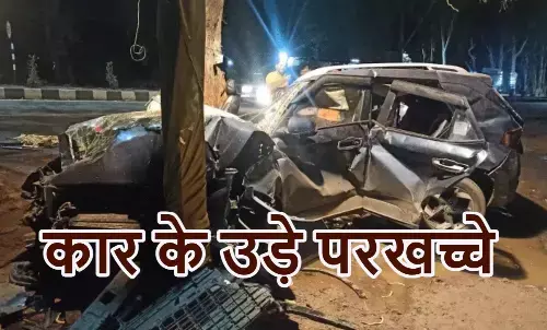 तेज रफ्तार कार पेड़ से टकराई, तीन की दर्दनाक मौत