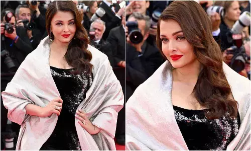 Cannes 2025: Aishwarya Rai wears Sanskrit shlok written cape gown, photos