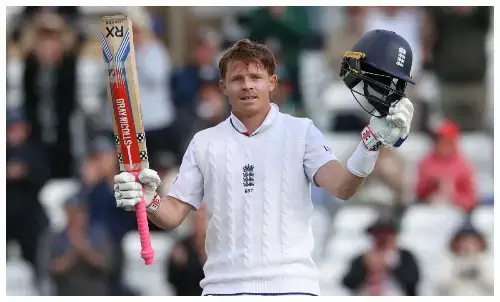 Ollie pope century record