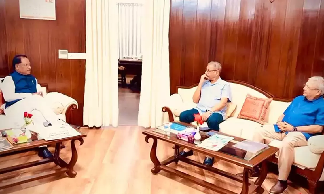 Dr. Naresh Trehan met CM Vishnu deo Sai in Delhi
