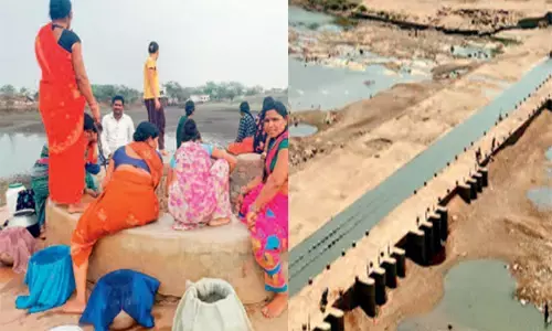 40 बरस में पहली बार सूखी शिवनाथ : 54 गांवों में पानी सप्लाई बंद, एक-एक बूंद के लिए ऐसा संघर्ष कि कुएं में बैठाना पड़ा पहरा