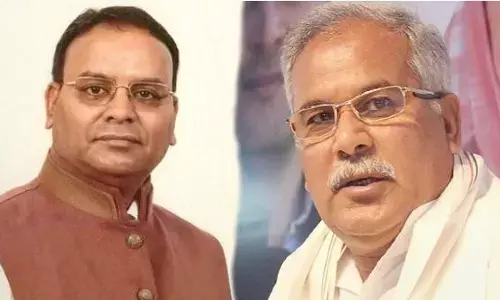 BJP MLA Ajay Chandrakar and former CM Bhupesh Baghel