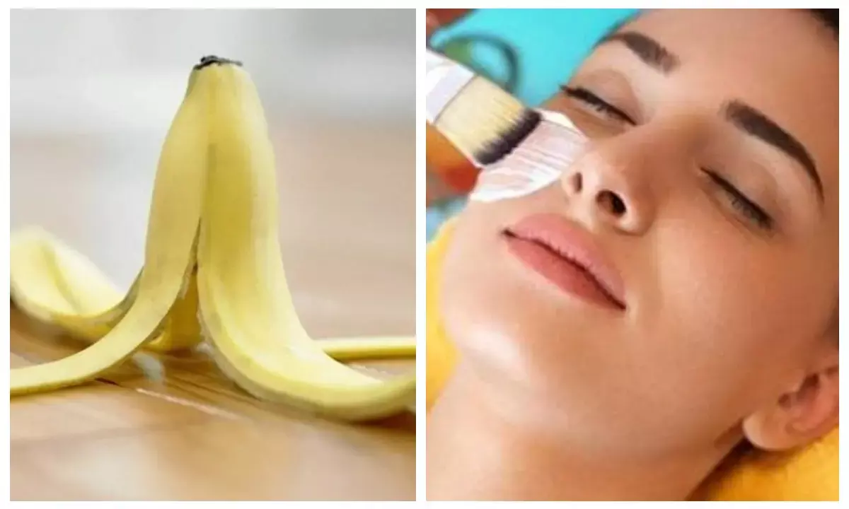 banana peels for skin care