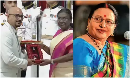 Late Singer Sharda Sinha Conferred With Padma Vibhushan By President Murmu