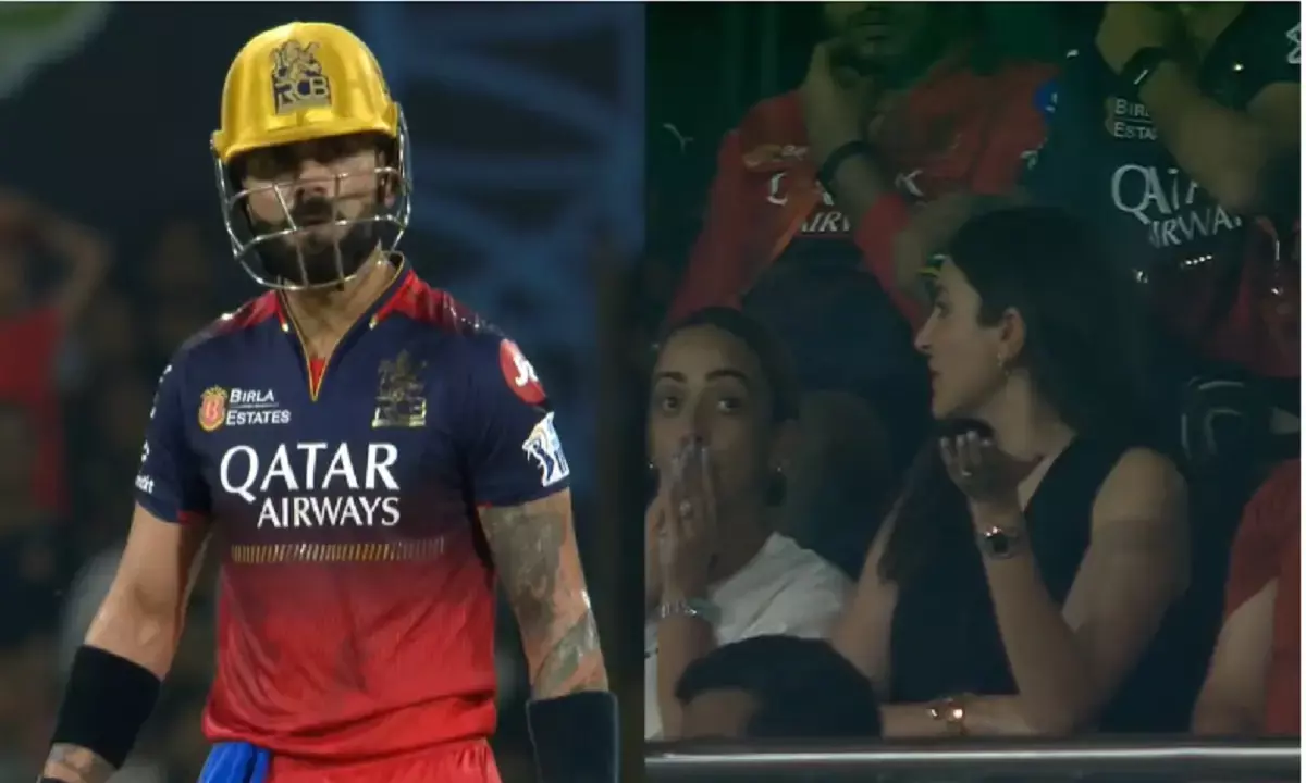 virat kohli dismissal anushka sharma reaction