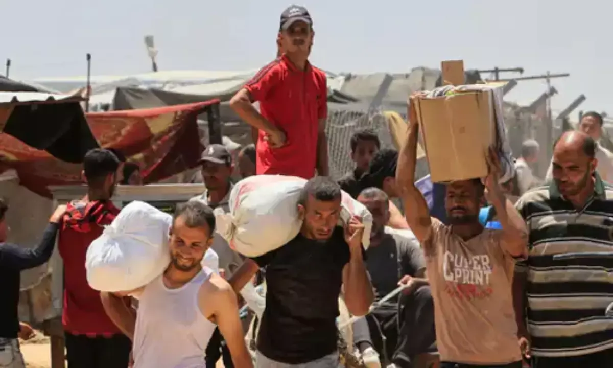 Gaza Stampede in Rafah city