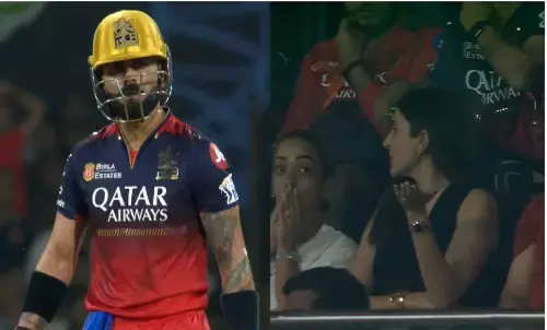 virat kohli dismissal anushka sharma reaction