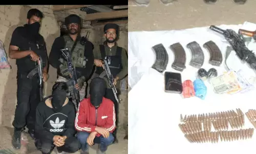 शोपियां में LeT के 2 आतंकी गिरफ्तार, AK-56, ग्रेनेड समेत बड़ा हथियार बरामद