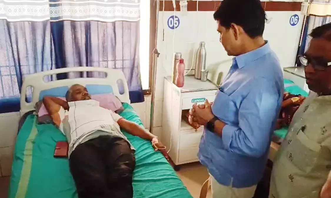 आकाशीय बिजली से आठ घायल : मंत्री वर्मा पहुंचे हॉस्पिटल, घायलों के बेहतर इलाज को किया निर्देशित