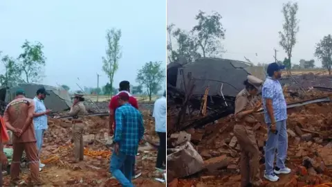 Blast in a 2-storey factory in Sri Muktsar Sahib