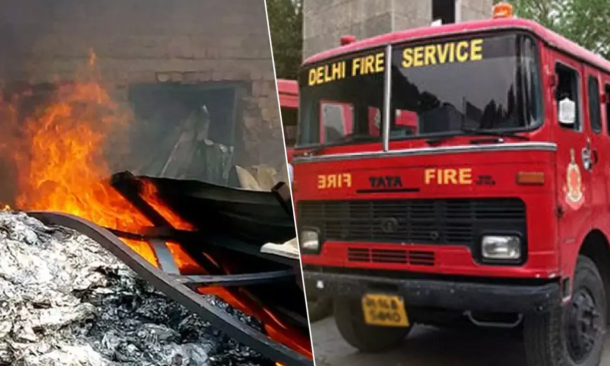 दिल्ली की बुध विहार में लगी भीषण आग, कूड़े के ढेर से झुग्गियों तक फैली, पाया काबू