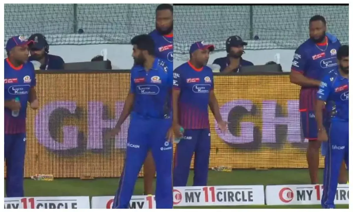 bumrah jayawardene fight: