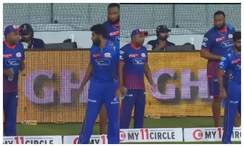 bumrah jayawardene fight: