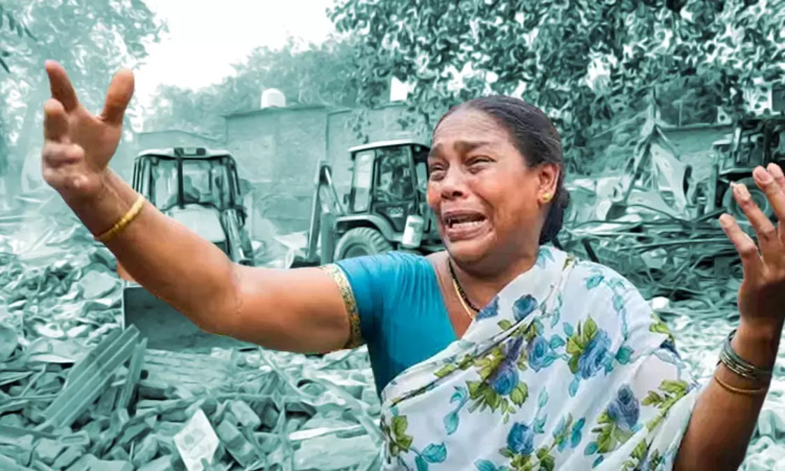 Families left homeless after Madrasi camp demolished in Delhi