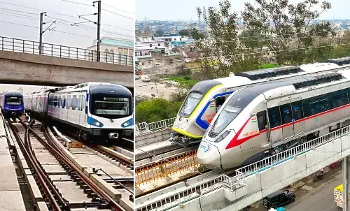 Metro and Namo Bharat will run on one track in Gurugram