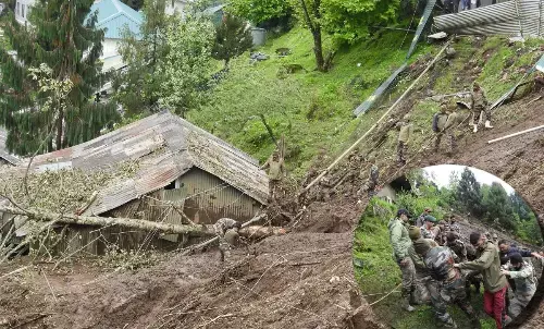 Sikkim Landslide on army camp