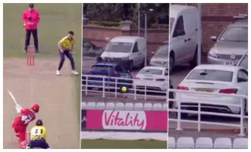 michael jones broke car glass, vitality blast 2025, durham vs lancashire