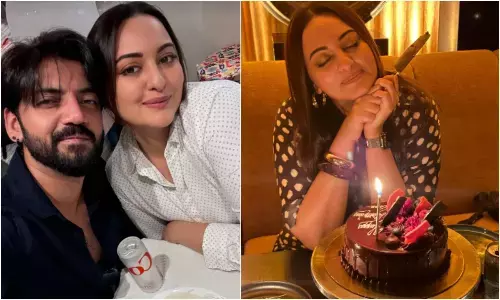 Sonakshi Sinha celebrates 38th birthday with husband Zaheer Iqbal, Huma Qureshi, Video