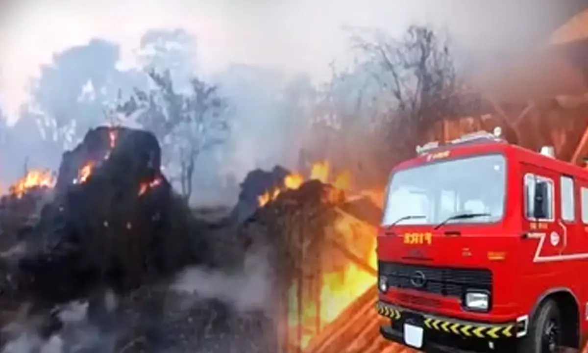 यमुनानगर में 100 से ज्यादा भूसे के कूप उपलों के बिटोड़े जलकर राख, किसानों को हुआ भारी नुकसान यमुनानगर में 100 से ज्यादा भूसे के कूप उपलों के बिटोड़े जलकर राख, किसानों को हुआ भारी नुकसान