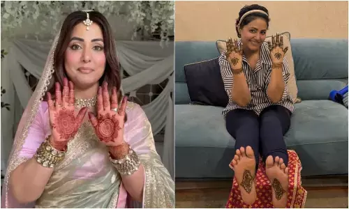 Hina Khan unseen mehendi pics from Wedding with Rocky Jaiswal, Photos