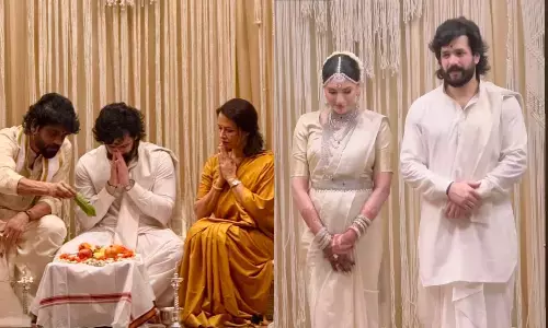 अखिल अक्किनेनी ने जैनब रावजी से रचाई शादी, बारात में नाचे पिता नागार्जुन, देखें Photos-Video