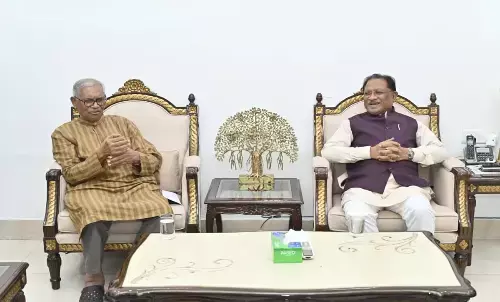 Raipur CM Vishnu Deo Sai met former Union Minister Arvind Netam Raipur CM Vishnu Deo Sai met former Union Minister Arvind Netam
