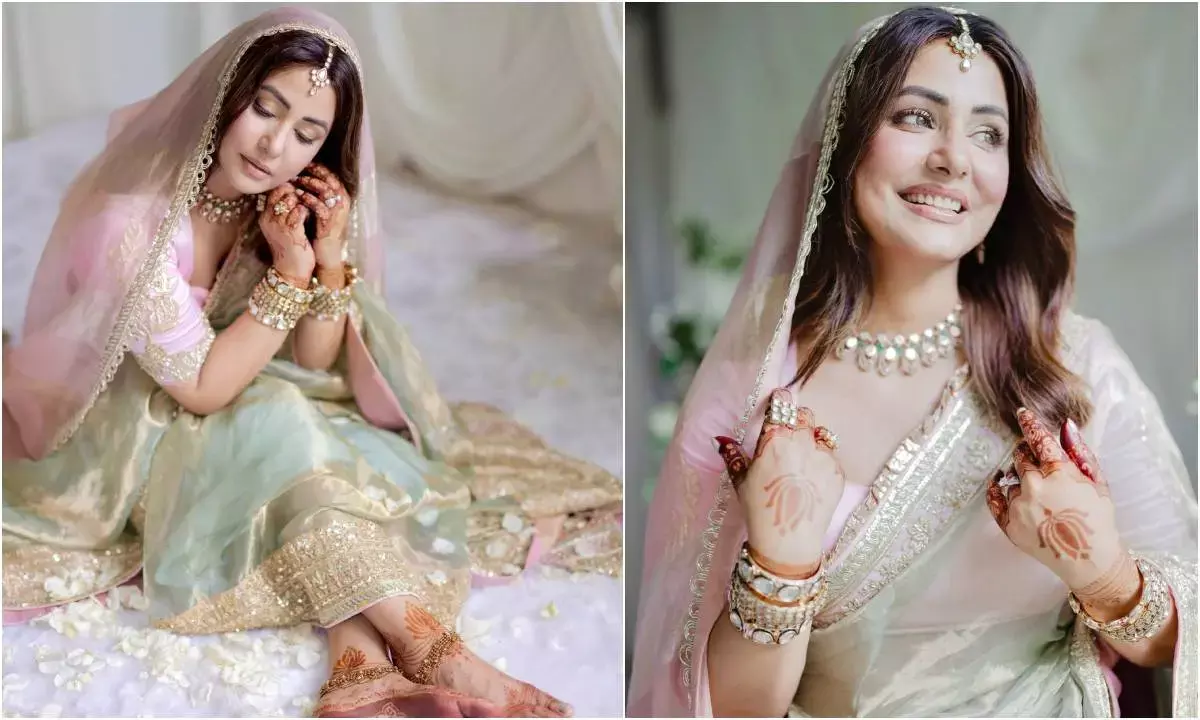 Hina Khan shares her Bridal Look photos From wedding with Rocky Jaiswal