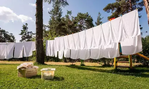 white clothes cleaning